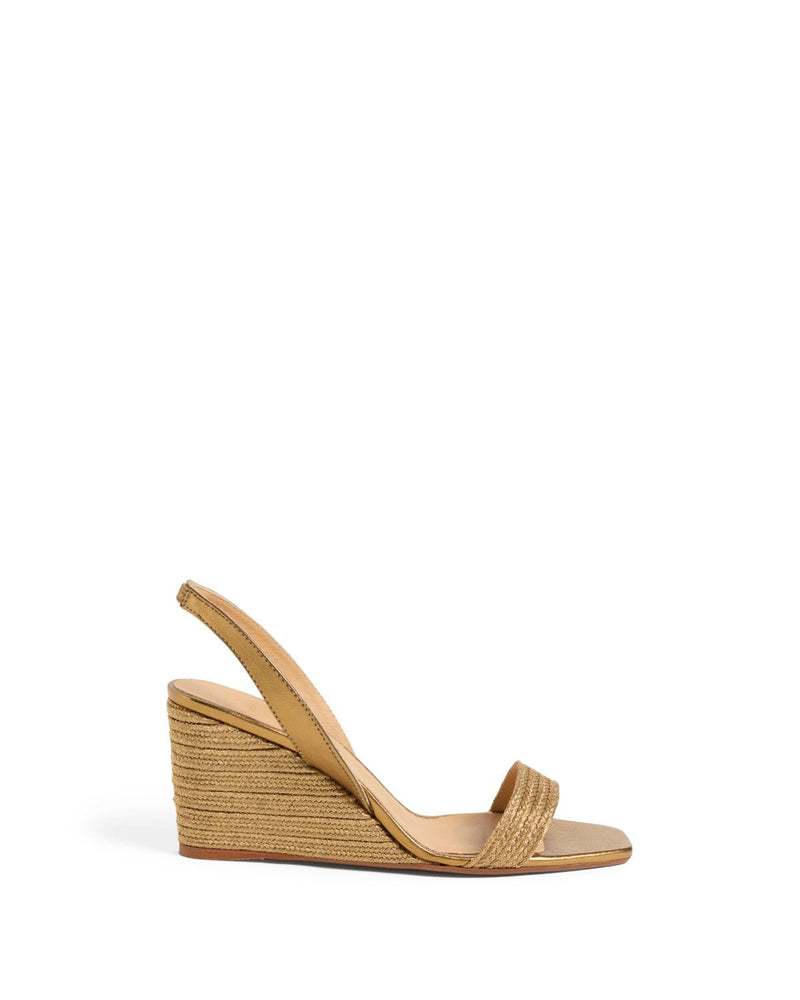 Wedges Castaner Barby Wedge Espadrilles Oro Veijo Apoella