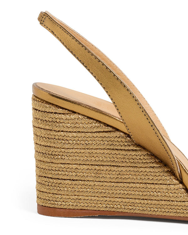 Wedges Castaner Barby Wedge Espadrilles Oro Veijo Apoella