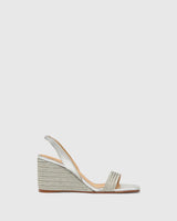Wedges Castaner Barby Wedge Sandals Platino Apoella