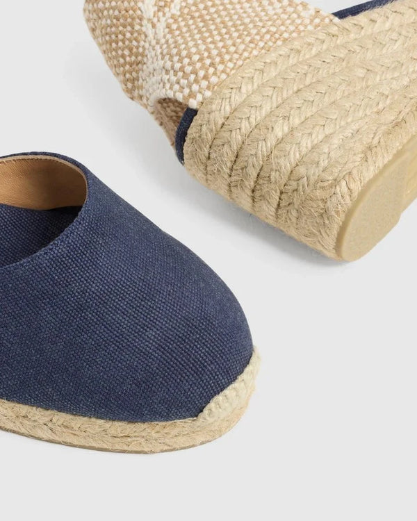 Wedges Castaner Carol 6 Wedge Espadrilles Azul Oxford Apoella