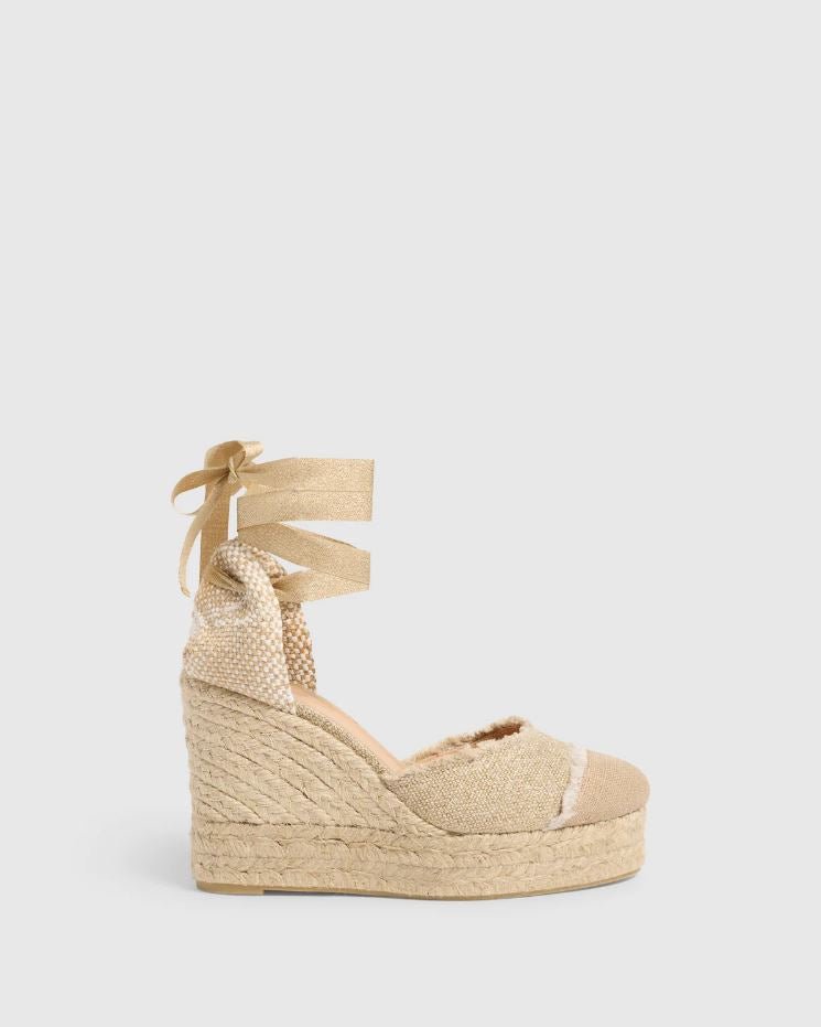 Wedges Castaner Catalina 8ed Wedge Espadrilles Oro Claro / 37 EU Apoella