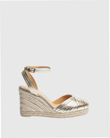 Wedges Castaner Cocoa 6 Wedge Espadrilles Platino Apoella