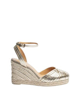 Wedges Castaner Cocoa 6 Wedge Espadrilles Platino Apoella