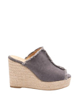 Wedges Castaner Fatima Mule Wedge Espadrilles Charcoal Apoella