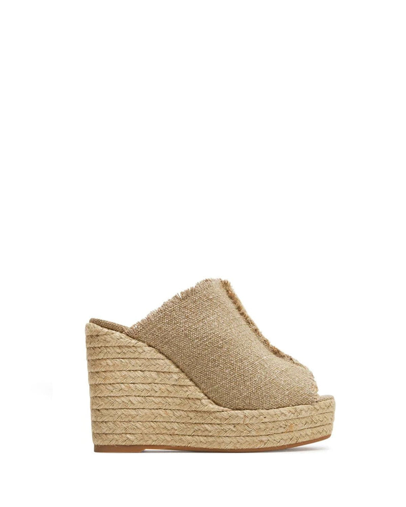 Wedges Castaner Fatima Mule Wedge Espadrilles Oro Claro Apoella