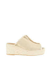 Wedges Castaner Queral Mule Wedge Espadrilles Ivory Apoella