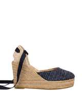 Wedges Manebi Wedge Espadrilles Navy Blue Apoella