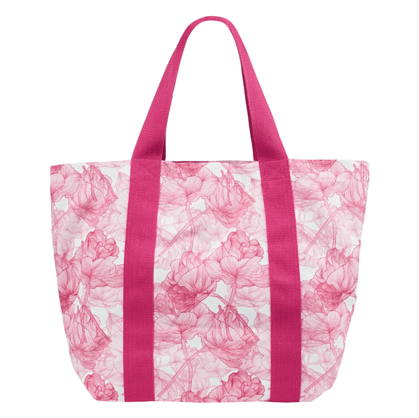 Beach Bags Marie Raxevsky BEACH BAG FLOWERS PINK Flowers Pink Apoella