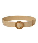 Belt Apoella Raffia Woven Belt Bamboo Buckle O/S / Natural Apoella