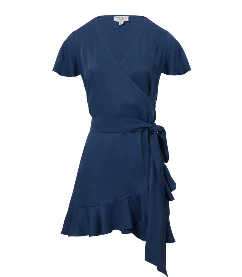 Dress Apoella Amalia Mini Wrap Dress S/M / Indigo Apoella