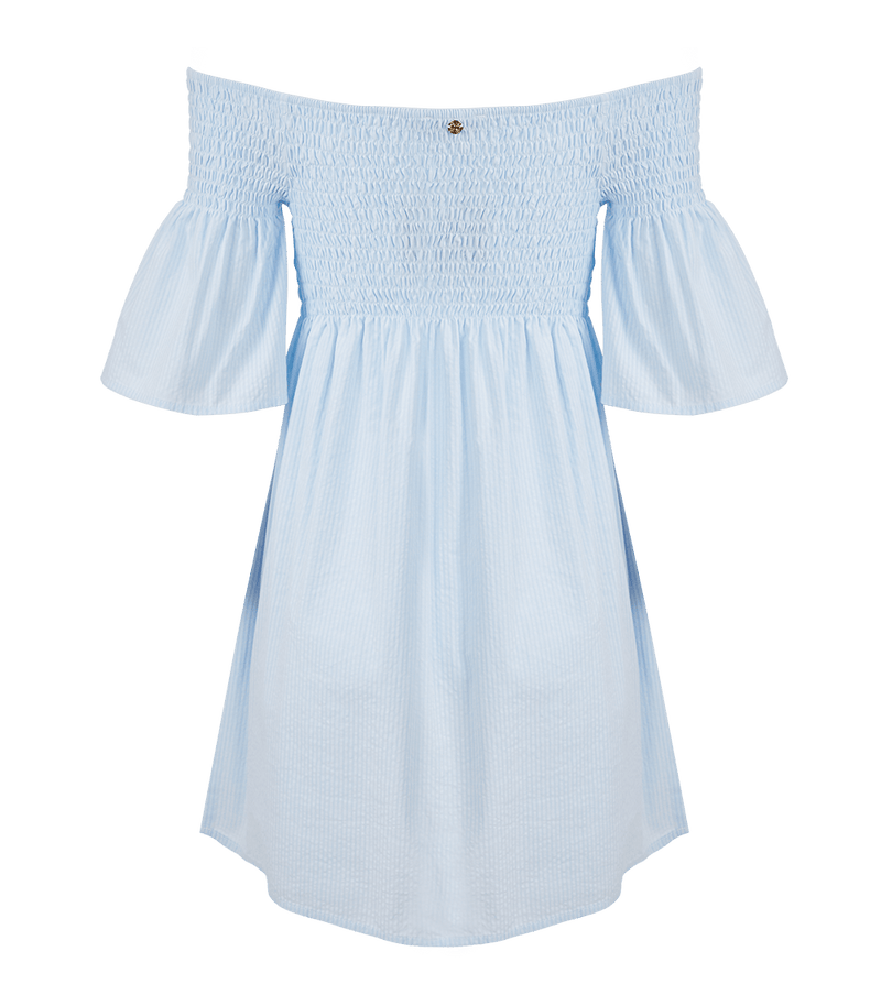 Dress Apoella Arianna Smocked Bell Sleeve Mini Dress Apoella