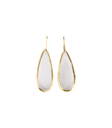 Jewelry Nes Paris Jade Earrings Drop Cat Eyes O/S / White Apoella