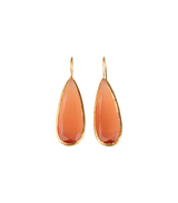 Jewelry Nes Paris Jade Earrings Drop Cat Eyes O/S / Orange Apoella