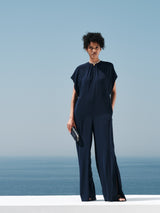 Jumpsuit Zeus n Dione Ilida Cap Sleeve Jumpsuit Navy Blue / 38 Apoella