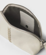 Mini Tote Callista Crafts Vanity Case Grained Leather Peach Off-White O/S / Off White Apoella