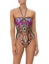 One-Piece Camilla Surealist Suspension Bandeau One-Piece Leopard Multi S / Leopard Multi Apoella