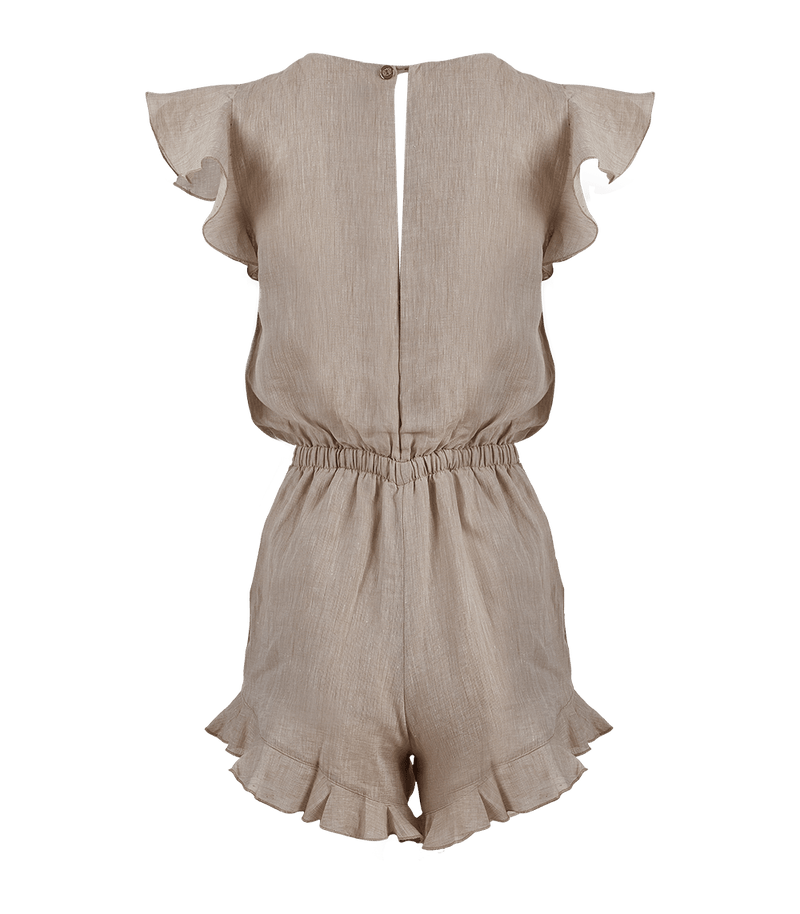 Playsuit Apoella Erifylli Linen Ruffle Playsuit Apoella