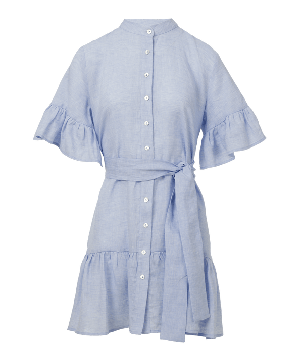 Shirtdress Apoella Chara Ruffle Shirtdress O/S / Sky Apoella