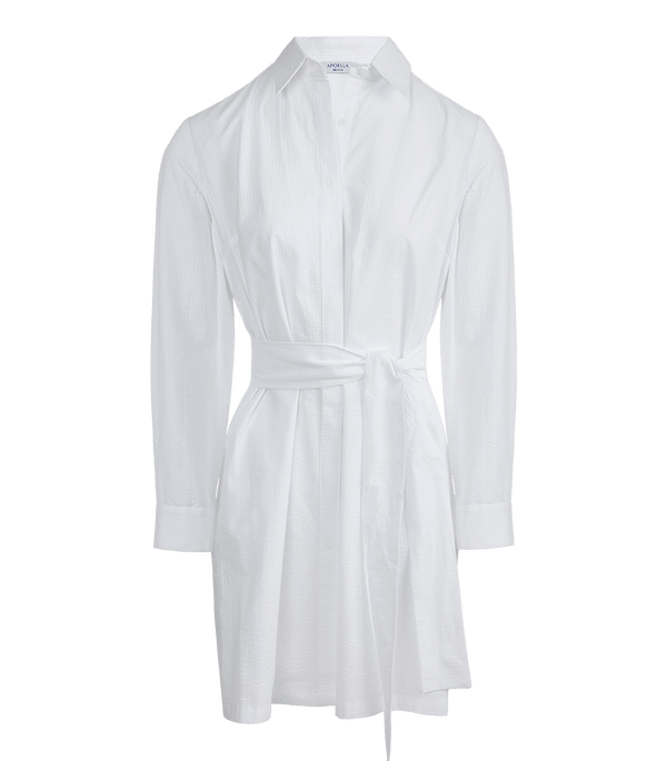 Shirtdress Apoella Kallia Belted Shirtdress S / White Apoella