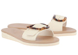 Shoes Ancient Greek Sandals Aglaia Buckle Slide Sandals Apoella