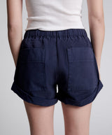 Shorts One Teaspoon Canvas Shabby Bandit Low Waist Short Indigo Apoella