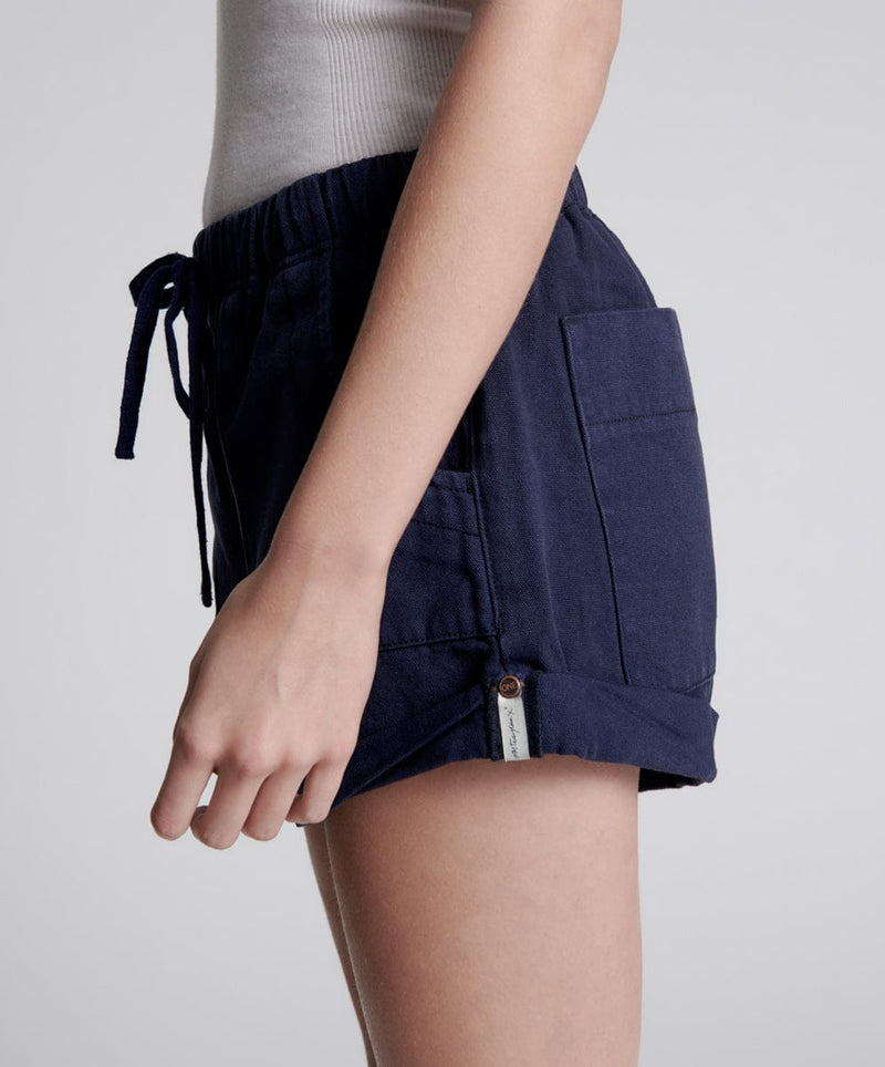 Shorts One Teaspoon Canvas Shabby Bandit Low Waist Short Indigo Apoella