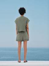 Shorts Zeus n Dione Cylix Linen Shorts Green / 38 Apoella