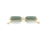 Sunglasses Eyepetizer Dillinger Green Gold Sunglasses Apoella