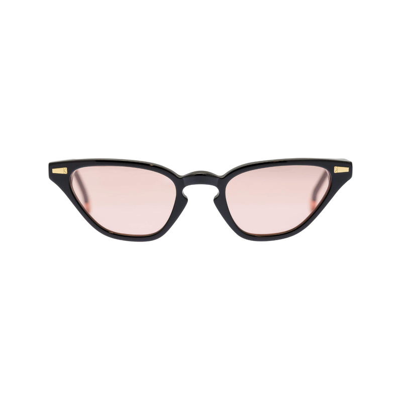 Sunglasses Kyme ALESSANDRA GLOSSY BLACK/SOLID PEACH Apoella