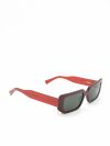 Sunglasses Zeus n Dione Niobe Wide Squared Sunglasses With Metallic Details Burgundy Apoella