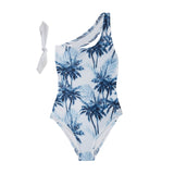 Swimwear Marie Raxevsky ONE SHOULDER ONE-PIECE PALMS Apoella