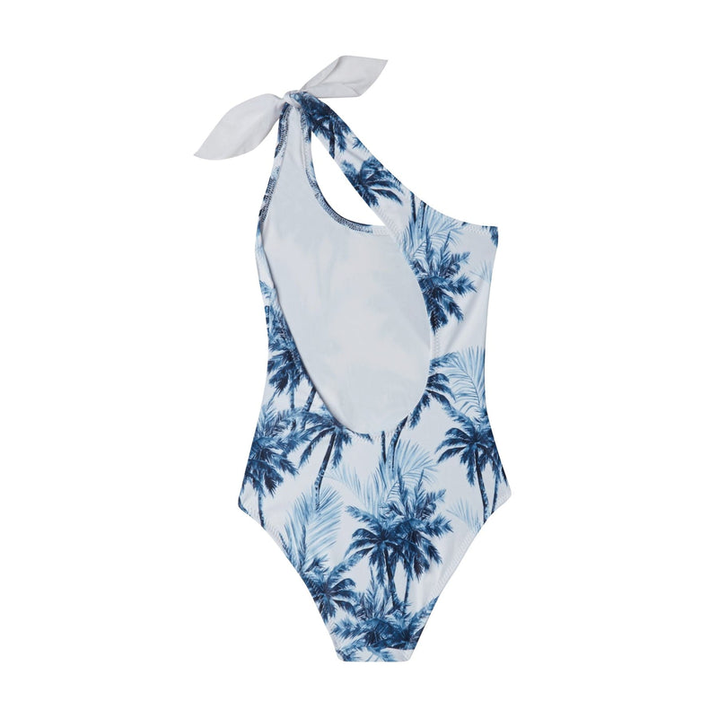 Swimwear Marie Raxevsky ONE SHOULDER ONE-PIECE PALMS Apoella