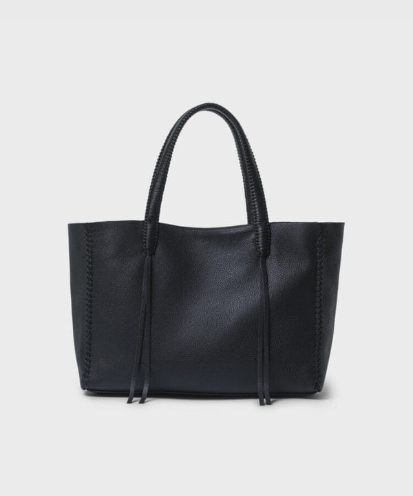 Tote Callista Crafts Tote Medium Grained Leather Black O/S / Black Apoella
